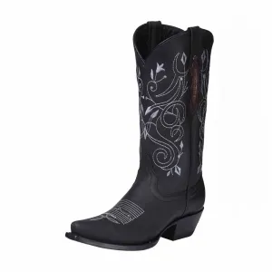 Women's Western Boots Cowgirl Pointed Toe Embroidered Boots